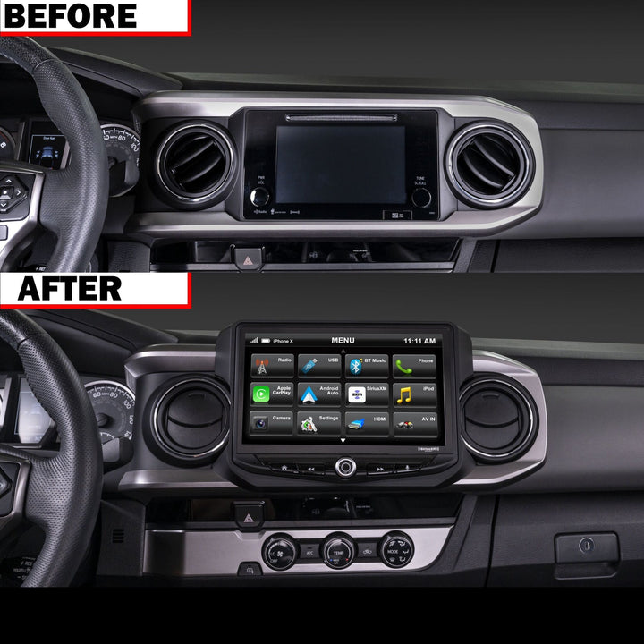 2016-2023 Toyota Tacoma Radio Replacement Kit - Includes 10" Touchscreen Radio & Plug and Play Installation