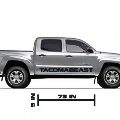 TACOMABEAST Side Decal (Comes in Pairs)