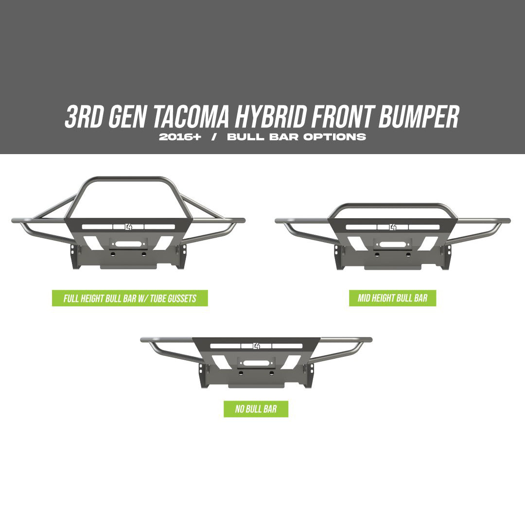 C4 Fabrication Hybrid Front Bumper For 2016 Toyota Tacoma