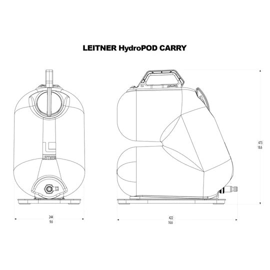 HydroPOD CARRY Portable Shower Kit
