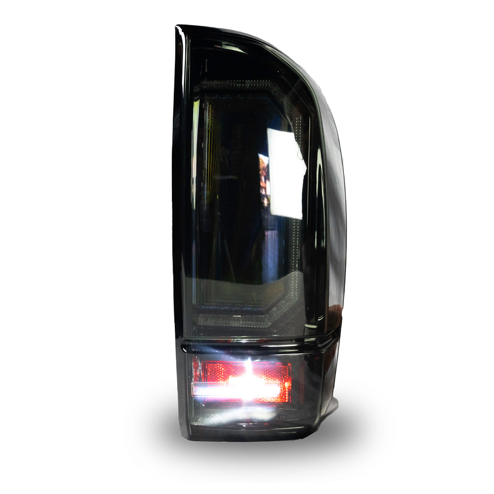 Tacoma Infinity Tail Lights Fits 2016–2023. Smoked, Plug & Play.