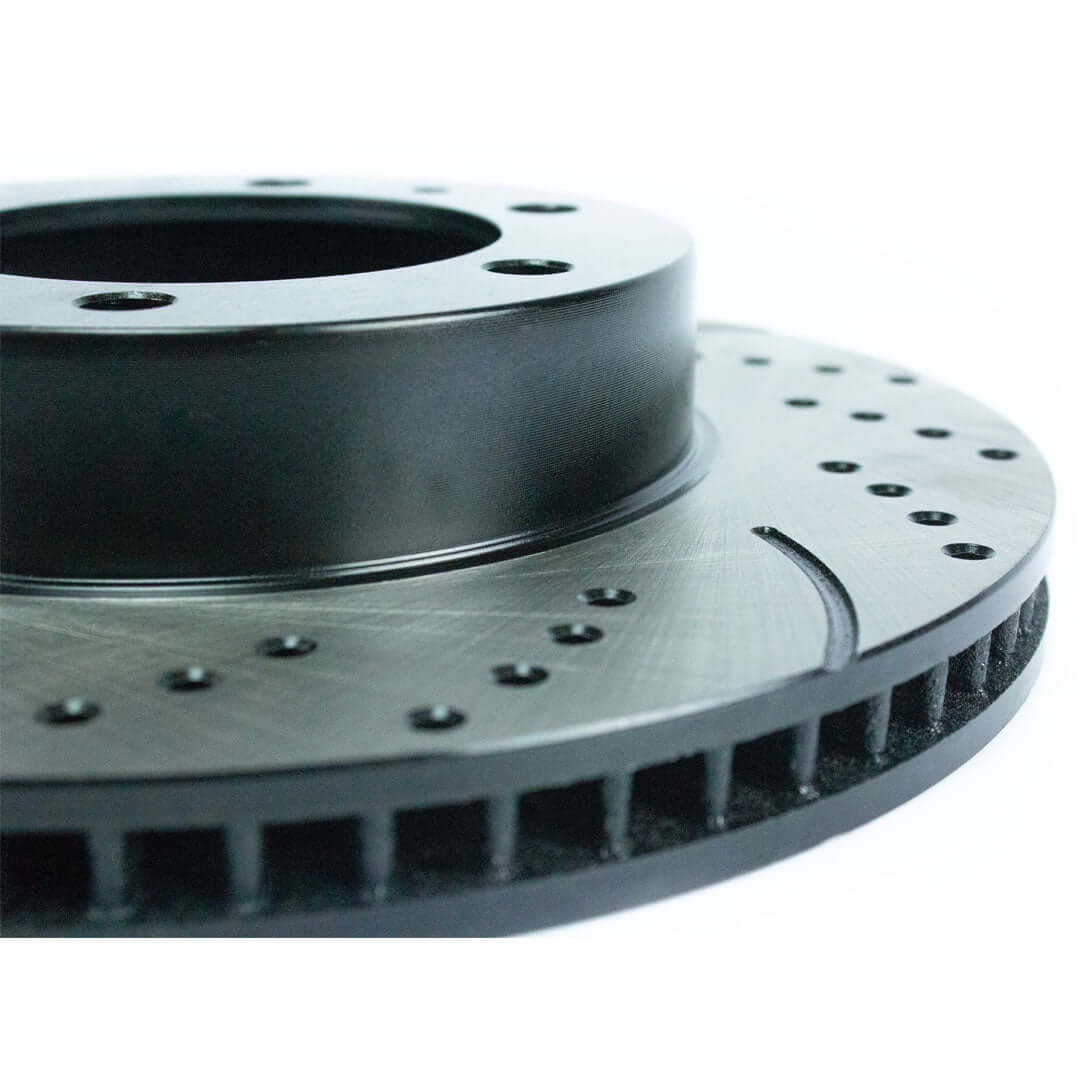 20052023 Toyota Drilled and Slotted Rotors + Ceramic Brake Pad