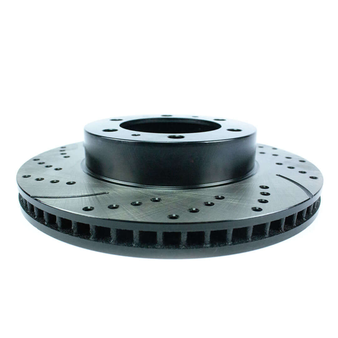 20052023 Toyota Drilled and Slotted Rotors + Ceramic Brake Pad