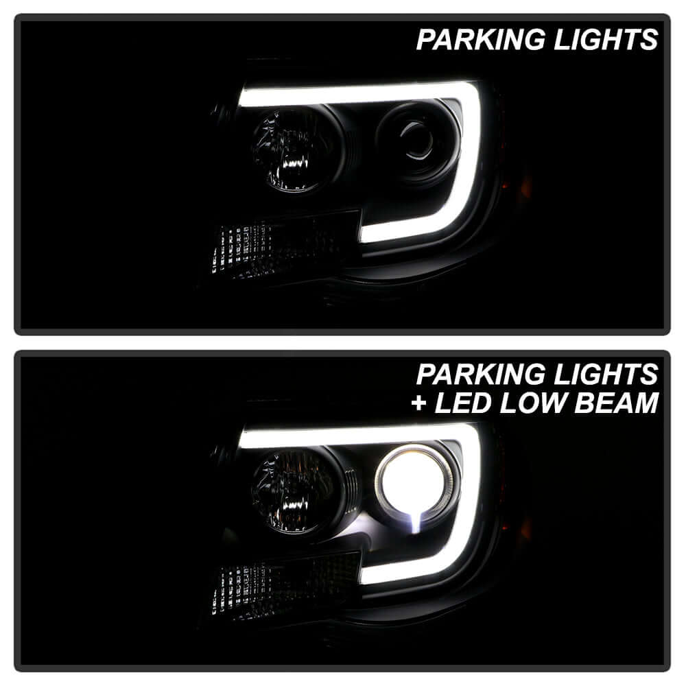 2005-2011 Toyota Tacoma LED Light Bar Projector Headlights