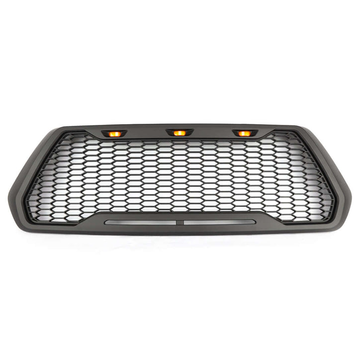 2016-2023 Tacoma Raptor Style ABS Mesh Grille With 3 Amber LED Lights