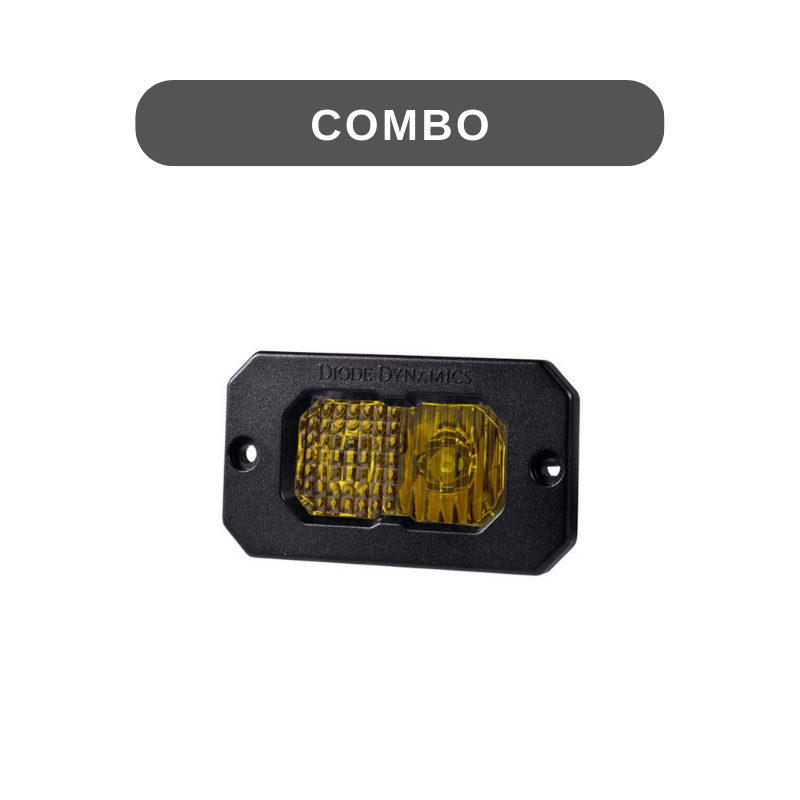 Stage Series 2" Amber LED Pod | Flush Mount