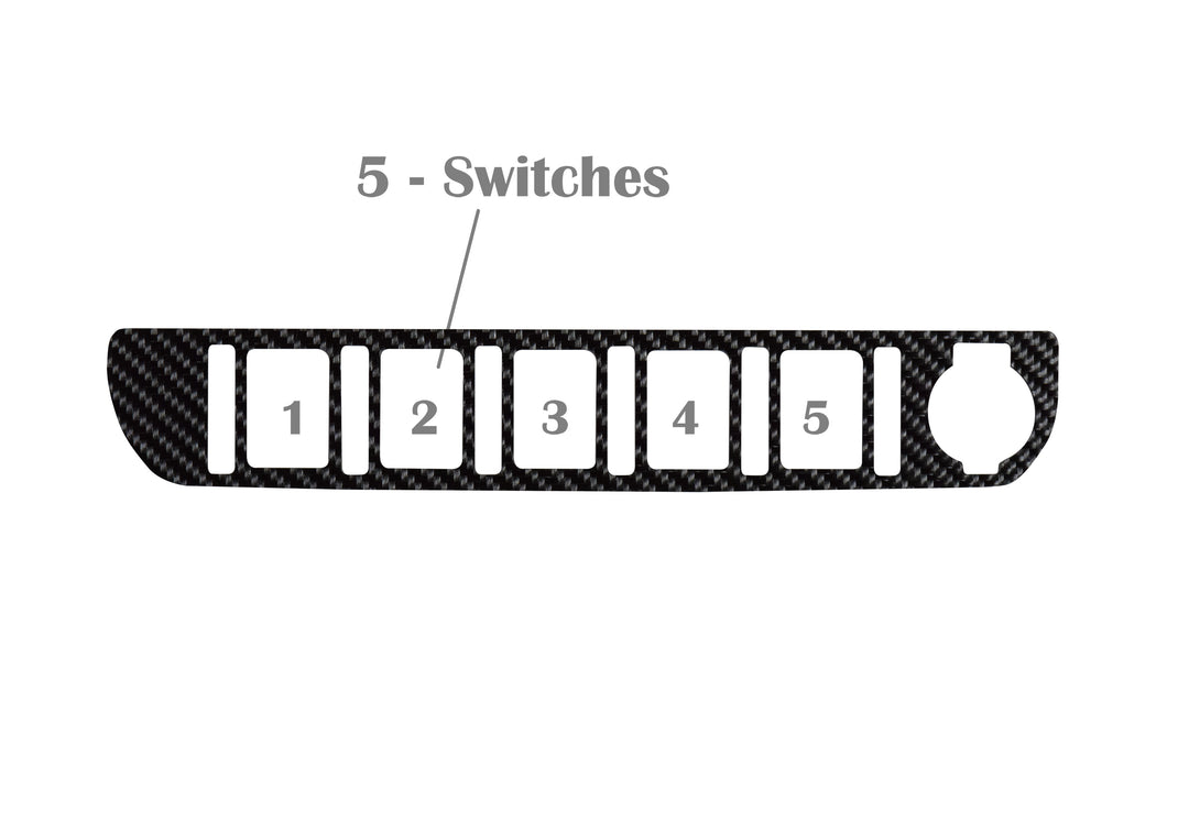 2016-2023 Toyota Tacoma Center Dash Switch Panel Accent