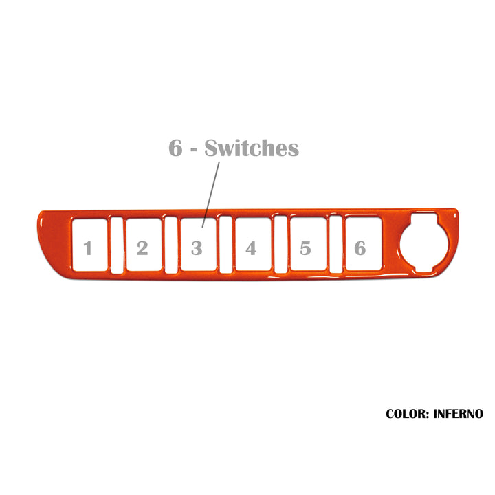 Center Dash Switch Panel Accent | 2016-2021 Toyota Tacoma