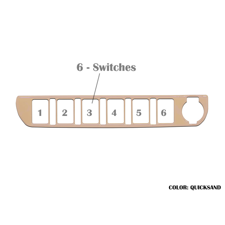 Center Dash Switch Panel Accent | 2016-2021 Toyota Tacoma