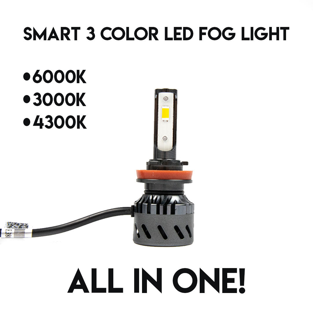 H11 Smart 3 Color LED Bulb for Toyota Tacoma