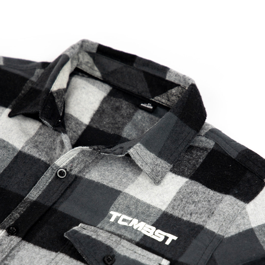 TCMBST - Long Sleeve Flannel - Black/Grey