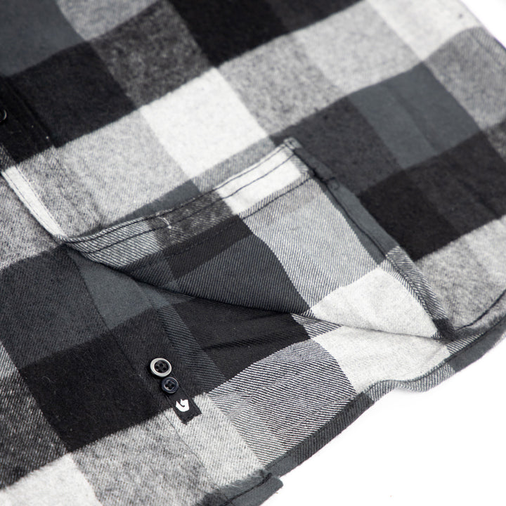 TCMBST - Long Sleeve Flannel - Black/Grey