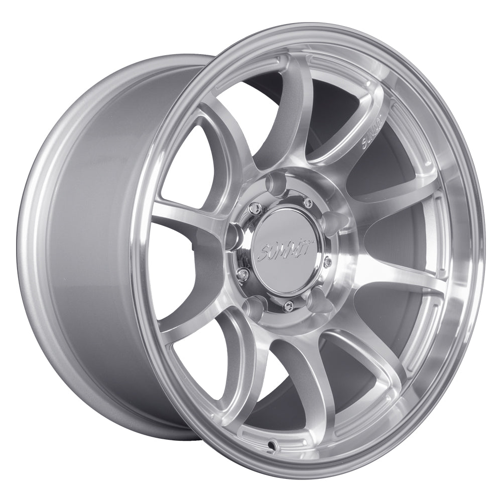 APEX / MACHINED SILVER / 17X9.0 +0 (5 LUG)
