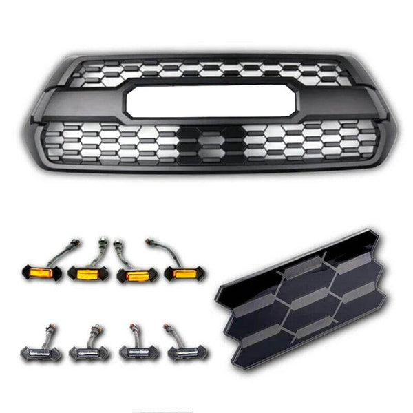 2016-2023 Toyota Tacoma | TRD Pro Style Grille Silver / No Light / NO TSS COVER